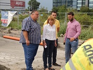 Mayor Yordanka Fandakova checked the reconstruction of Christopher Columbus Blvd.